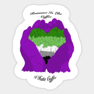 Romance Like Coffee Sticker